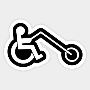 Wheelchair Rock Symbol Sticker